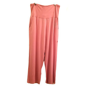 NEW Soft & Cozy Loungewear Pants Size XL Pink Bamboo Baggy High Waist Pockets